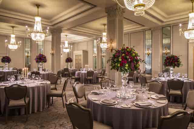 Elegant executive lounge at JW Marriott London, perfect for weddings and corporate events.