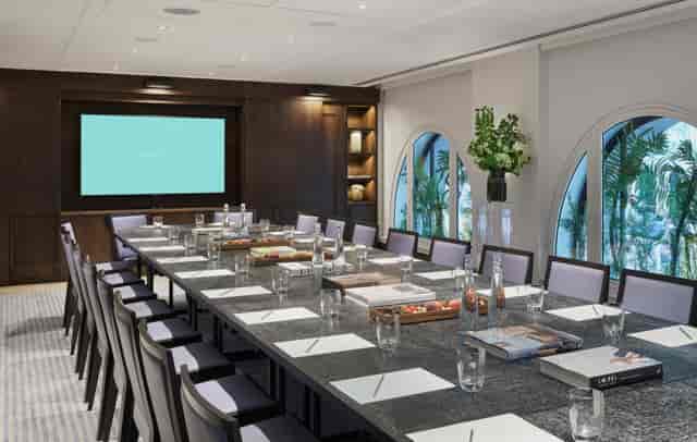 Meeting room at The Press & Type Rooms, One Aldwych, ideal for corporate workshops.