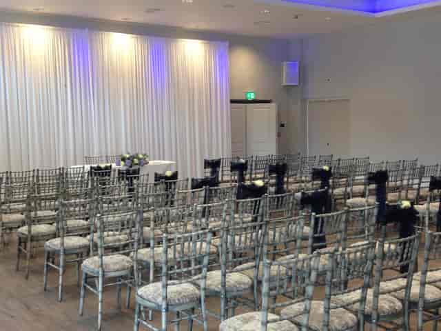 Elegant Garden Suite at Greenwoods Hotel, perfect for ceremonies and formal events.