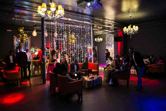 Vibrant event space in Sink Pong Shoreditch, ideal for networking and celebrations.