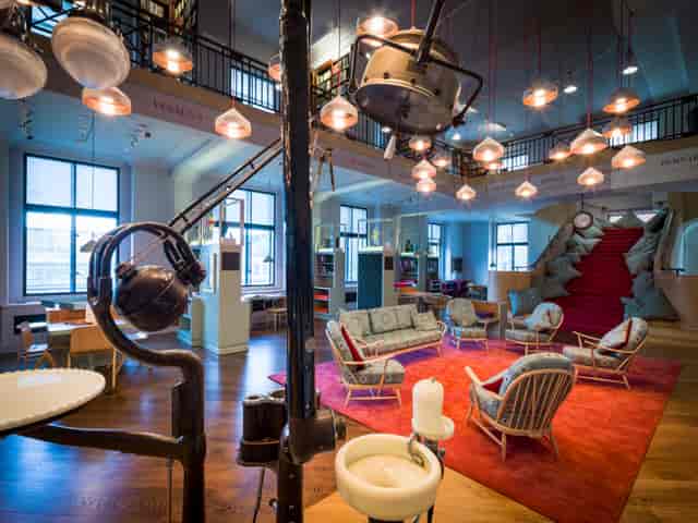 Stylish Reading Room at Wellcome Collection, perfect for meetings and events.