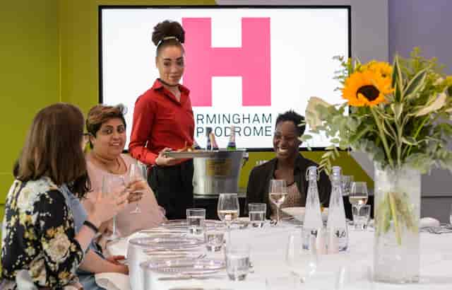 Gowling WLG Suite at Birmingham Hippodrome: Elegant layout for corporate events.