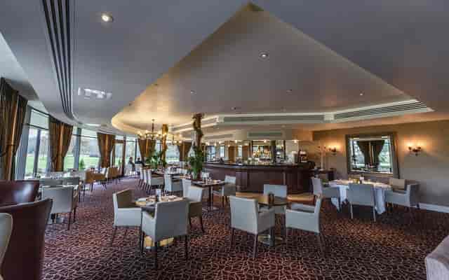 Grassholme Suite at Rockliffe Hall: elegant dining space for corporate events and gatherings.