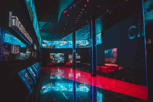 Large screen event space at Cineworld O2 Greenwich, ideal for screenings and networking.