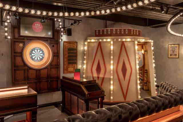 Whole Venue at Flight Club Victoria with vintage decor, ideal for networking events.