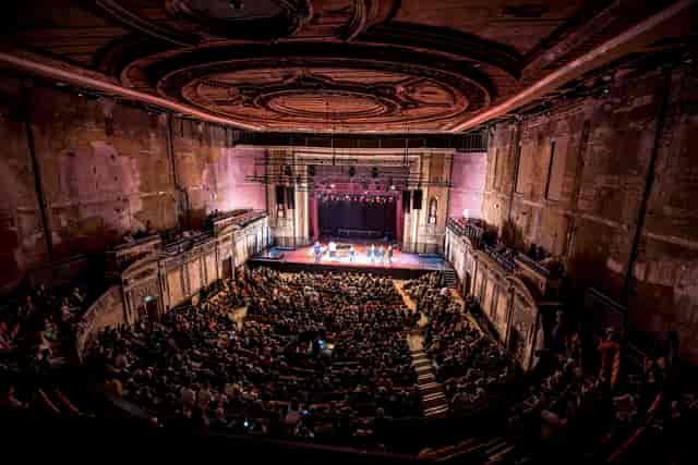 Victorian Theatre at Alexandra Palace, ornate architecture, ideal for performances and conferences.