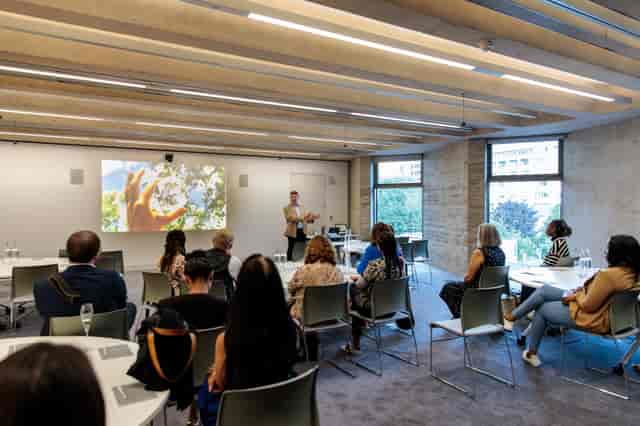 Modern meeting space with natural light for workshops and seminars at Events @ No 6.