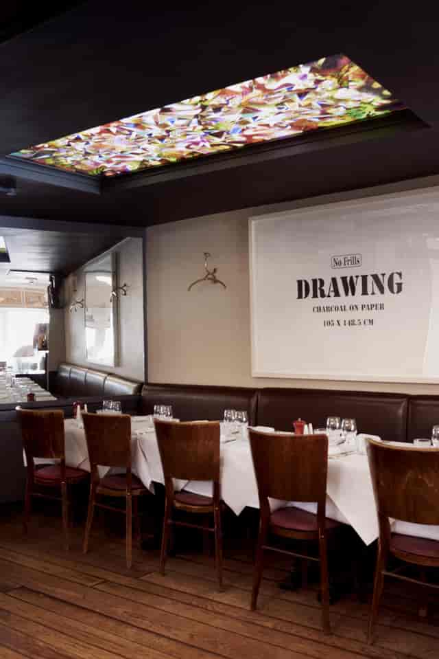 Stylish dining space at HIX Oyster & Chop House for upscale events and meetings.