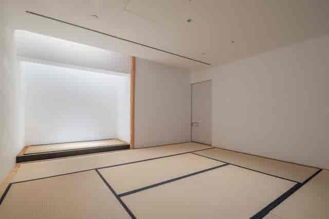 Tatami room at Japan House London: minimalist interior for cultural events and breakout sessions.