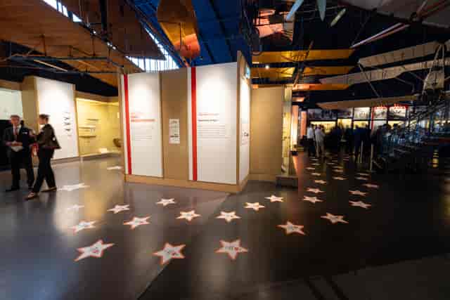 Museum gala event space, Flight exhibit