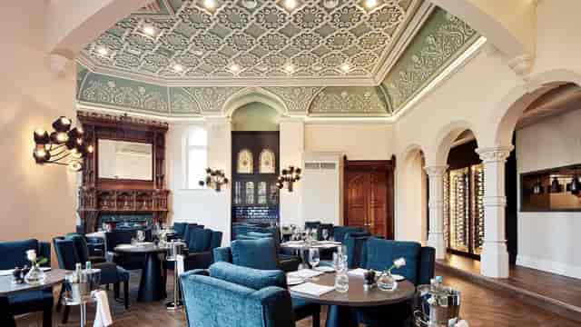 Elegant event space at Oddfellows On The Park, perfect for upscale gatherings and meetings.