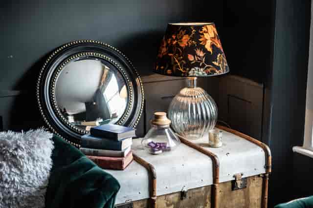 Stylish Club room at The Phene with vintage trunk, perfect for networking events.