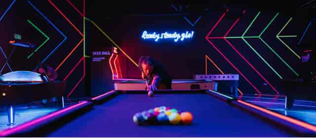 Vibrant Playbox Room at Boxpark Wembley, ideal for corporate events and team-building activities.