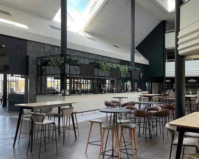 Berkshire Stand Long Room at Newbury Racecourse, modern venue for events and meetings.
