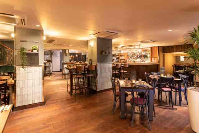 Basement Bar at Pitcher & Piano: cozy venue for intimate gatherings and corporate events.