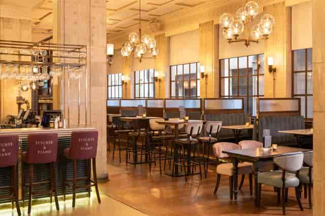 Stylish venue at Pitcher & Piano Cornhill, ideal for networking events and meetings.