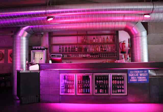 Modern bar at The Platform, Mamuśka! Restaurant for events and gatherings in Southbank.