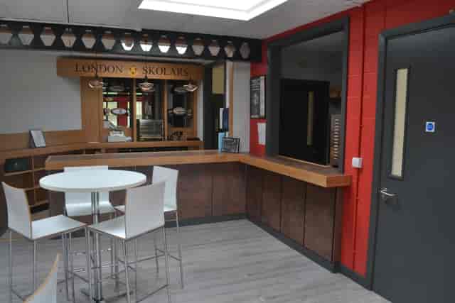 Function Room & Bar at London Skolars RLFC, modern design for corporate events and networking.