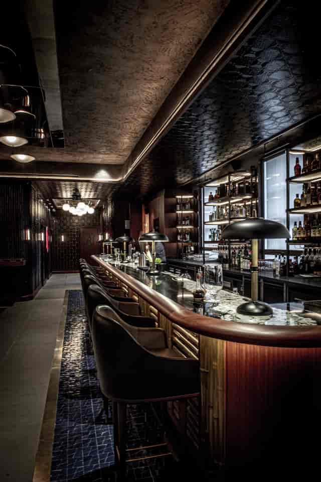 Exclusive Hire at Lucky Cat by Gordon Ramsay, sleek bar ideal for networking events.