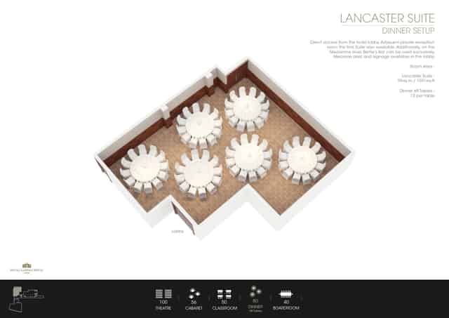 Lancaster Suite - Mezzanine Level