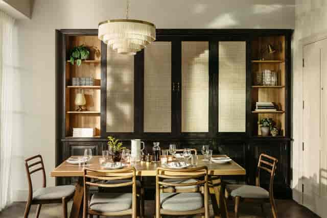 Stylish dining setup in The Hoxton Southwark for private events and meetings.