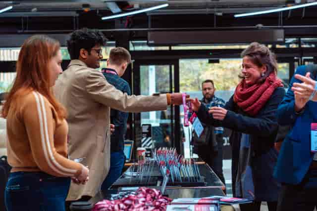 Vibrant registration area at Venue Takeover event in Boxpark Wembley, showcasing excellent service.