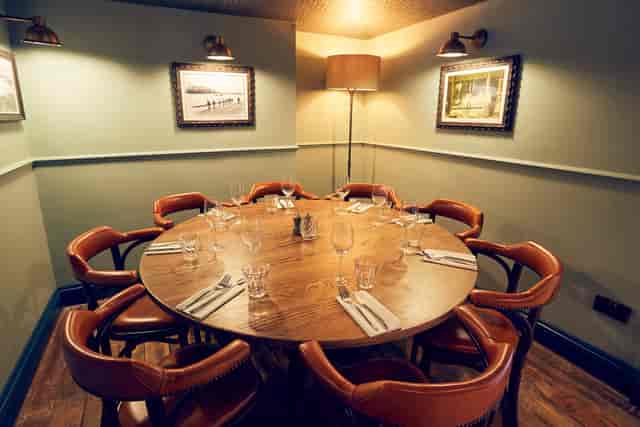 Private dining room at East Putney Tavern, ideal for executive dinners and small events.