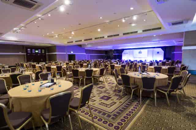 Alexandra Suite at The Midland Manchester, elegant event space for conferences and banquets.