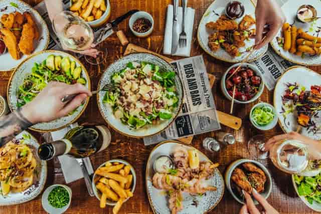 Vibrant communal dining at St Christopher's Inn, ideal for networking and team-building events.