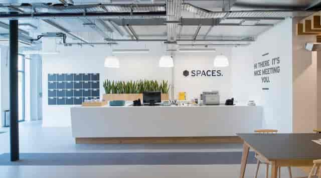 Modern meeting room with greenery, ideal for networking events in Spaces Chiswick.