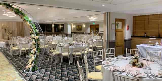Elegant banquet space at Holiday Inn Leicester, perfect for weddings and formal events.