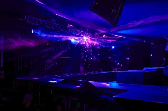 Concert Hall in EartH with vibrant lighting, ideal for concerts and events.