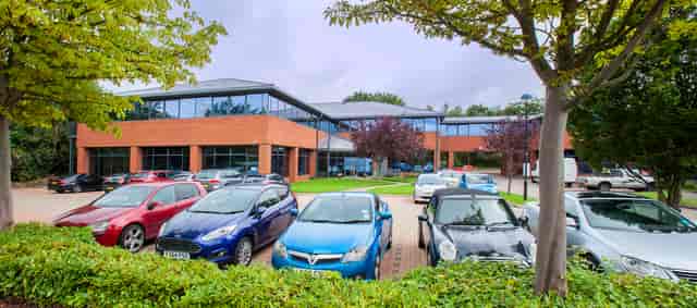 Modern corporate venue with glass facade, ideal for meetings and events at UBC Fleet.