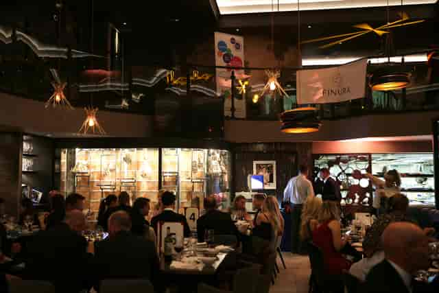 Elegant event space at GRILL M Threadneedle Street for corporate dinners and celebrations.