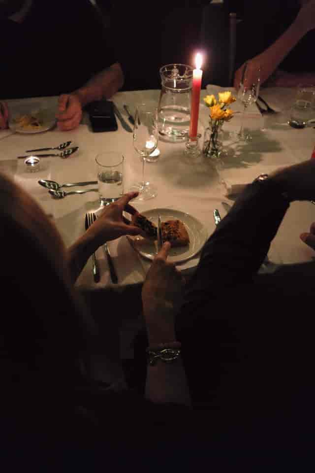 Intimate dining setup in Soane's Garden Room, perfect for networking events and dinners.