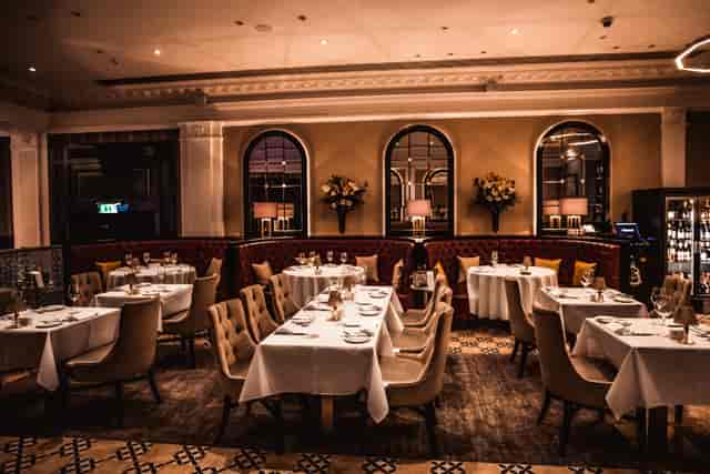 Elegant dining space at The Restaurant in Palm Beach, ideal for upscale events and gatherings.