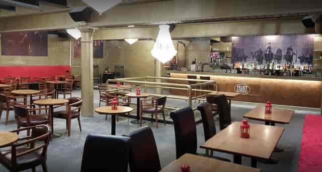 Upstairs bar in Peaky Blinders Liverpool, ideal for networking events and celebrations.
