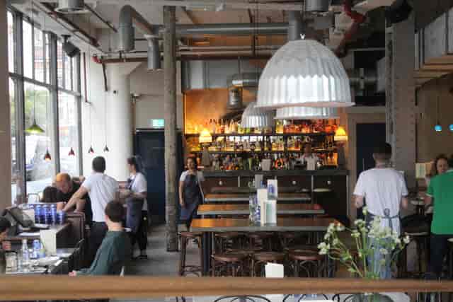 Vibrant Pacifica Burger & Cocktail Bar venue for casual meetings and networking events.