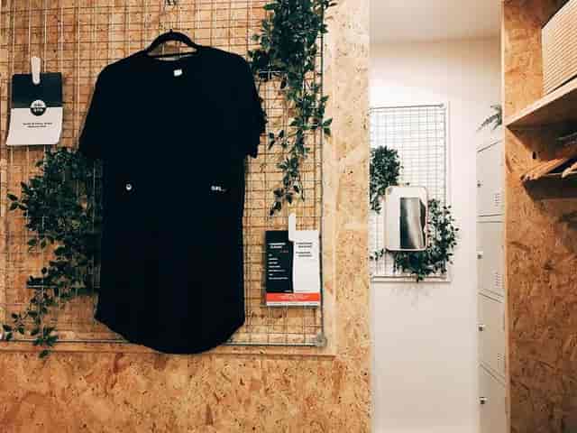 Stylish GRL GYM in Zen Studio with black shirt, ideal for events and workshops.