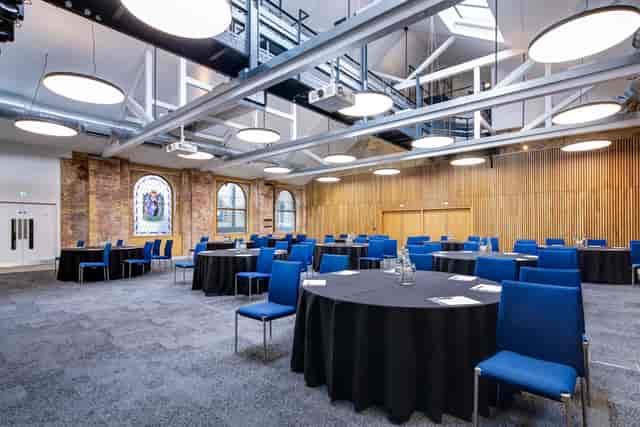 Main Hall event space, natural light, conferences, banquets