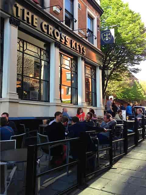 Alice in Wonderland Room outdoor seating, ideal for casual networking events in Nottingham.