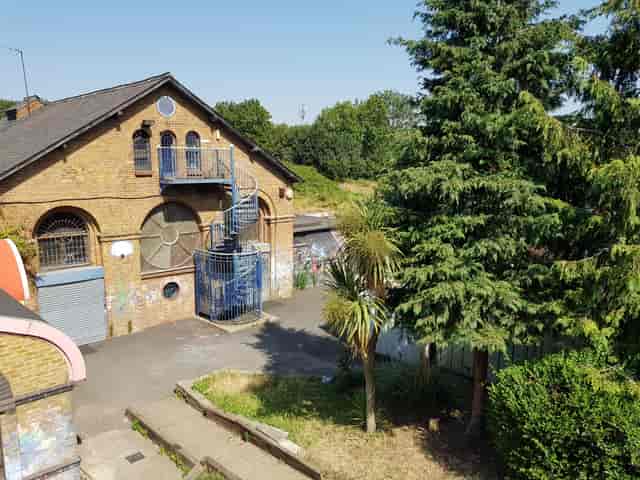 Industrial Markfield Adventure Playground venue for edgy pop-up events and creative venue hire.