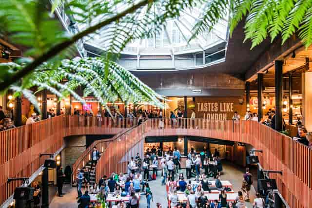 Vibrant Market Bookshop in Seven Dials, ideal for networking and social events.