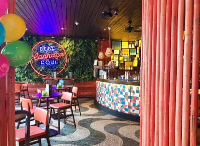 Vibrant event space at Las Iguanas Leeds with tropical decor for parties and gatherings.