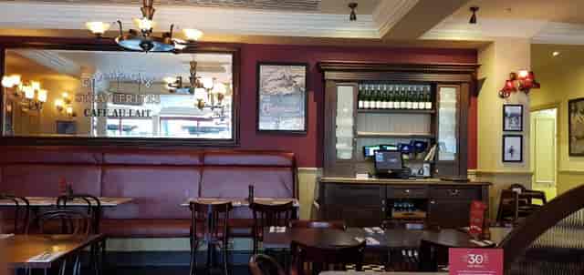 Cozy Café Rouge venue in London, ideal for informal meetings and gatherings.
