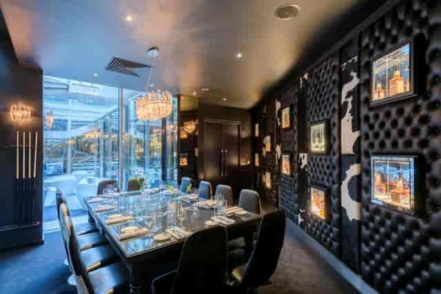 Elegant private dining room in Gaucho Broadgate, perfect for corporate events and celebrations.