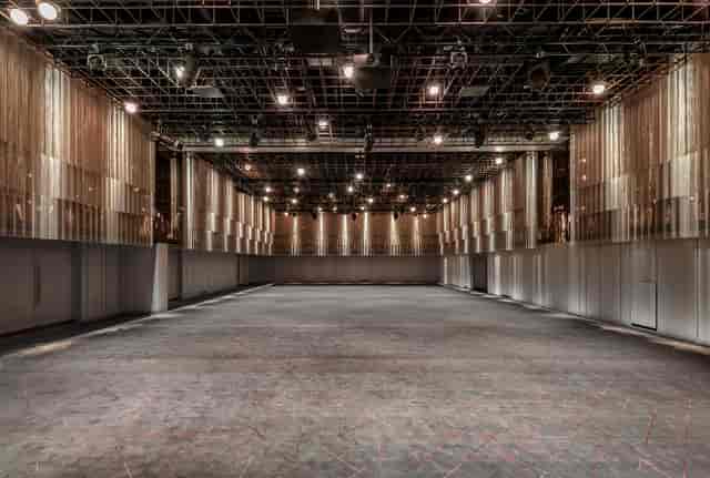 Spacious ballroom with high ceilings for versatile conferences and gala events in The Londoner.