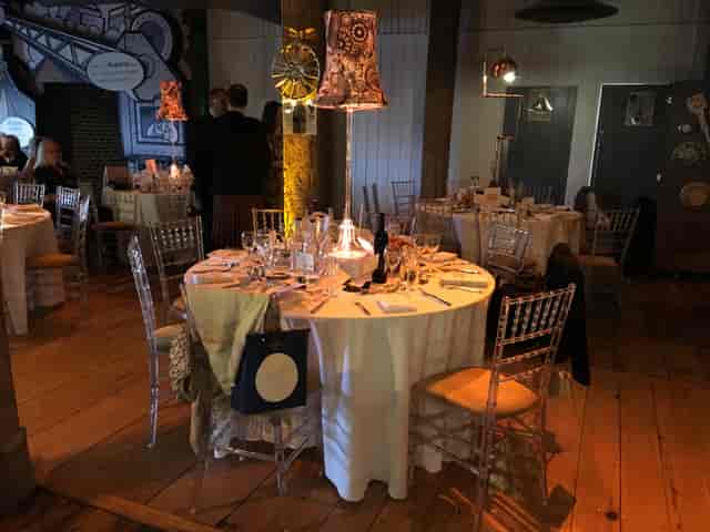 Muscovado Hall London wedding venue rustic dinner