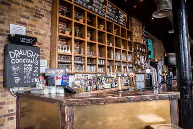 Vibrant bar setup at Abbey Tavern, ideal for networking events and social gatherings.