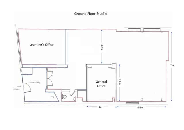 Ground floor studio